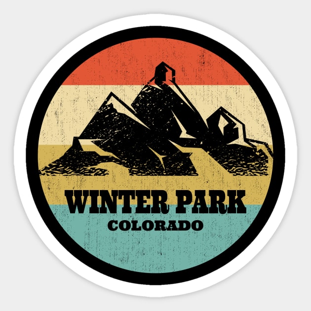 Winter Park Colorado Sticker by Anv2